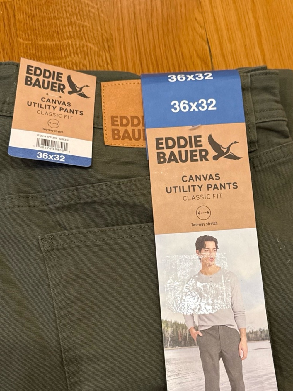 Eddie Bauer Men's Canvas Utility Pants - Olive